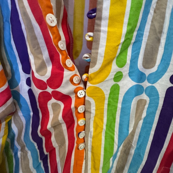 Rainbow multi colored caftan Mr, Turk - Picture 4 of 7